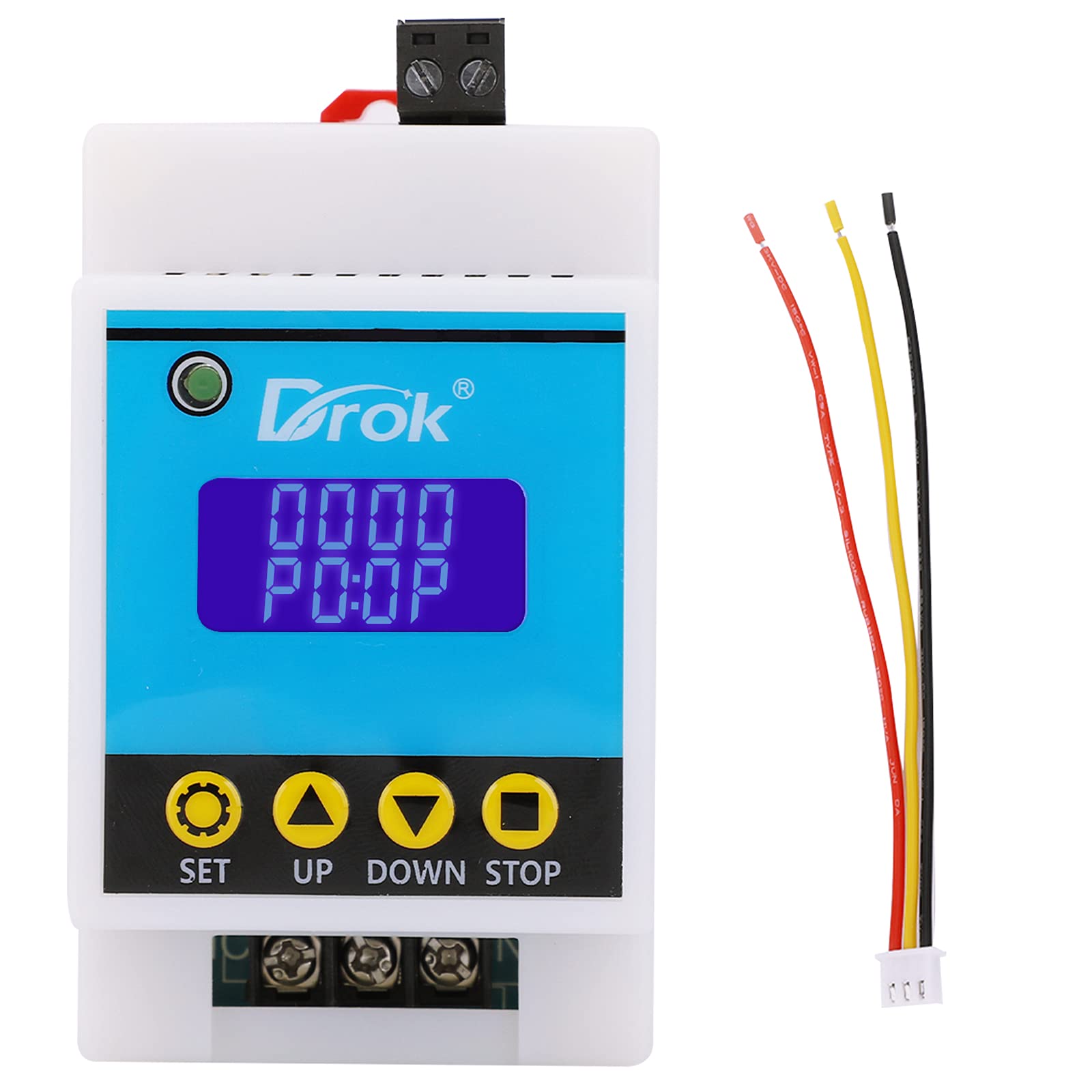 Drok Delay Relay Module, Dc 6 30V Timer Relay 6V 12V 24V 0.01S 9999Min 50 130Ma Digital Timer Cycle Delay, Power Supply On/Off C