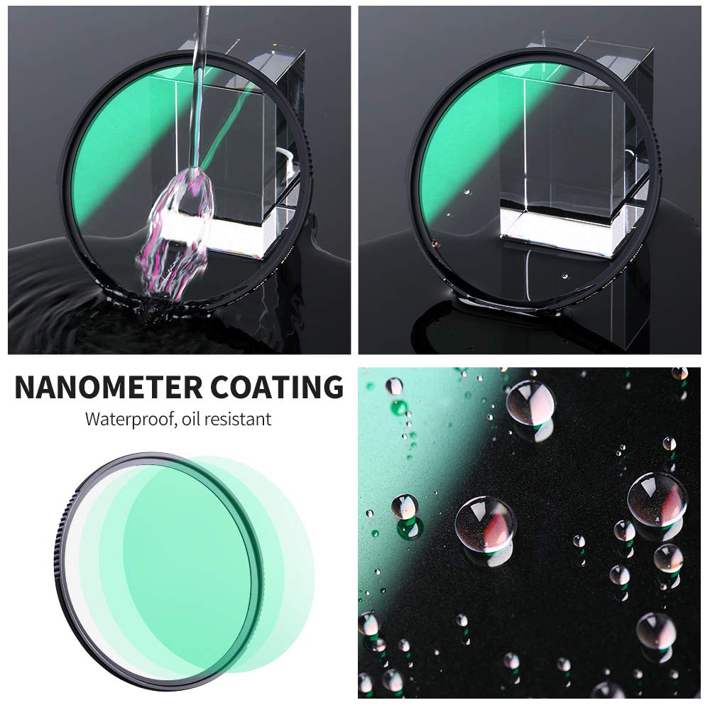 K&F Concept 40.5Mm Black Diffusion 1/4 Filter Mist Cinematic Effect Filter With 28 Multi Layer Coatings Waterproof/Scratch Resistant For Video/Vlog/Portrait Photography