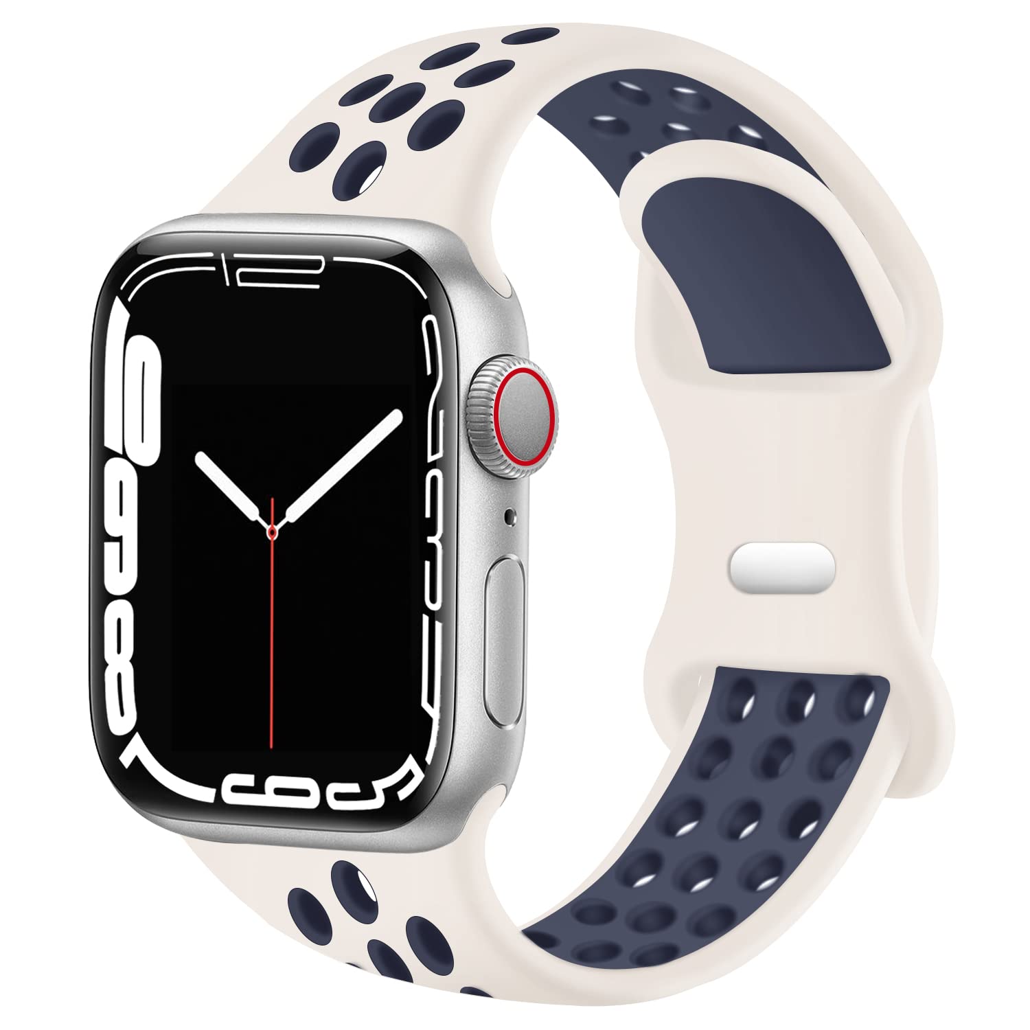 Svisvipa Sport Bands Compatible For Apple Watch Bands 38Mm 40Mm 41Mm, Soft Silicone Sport Women Men Replacement Strap Compatible