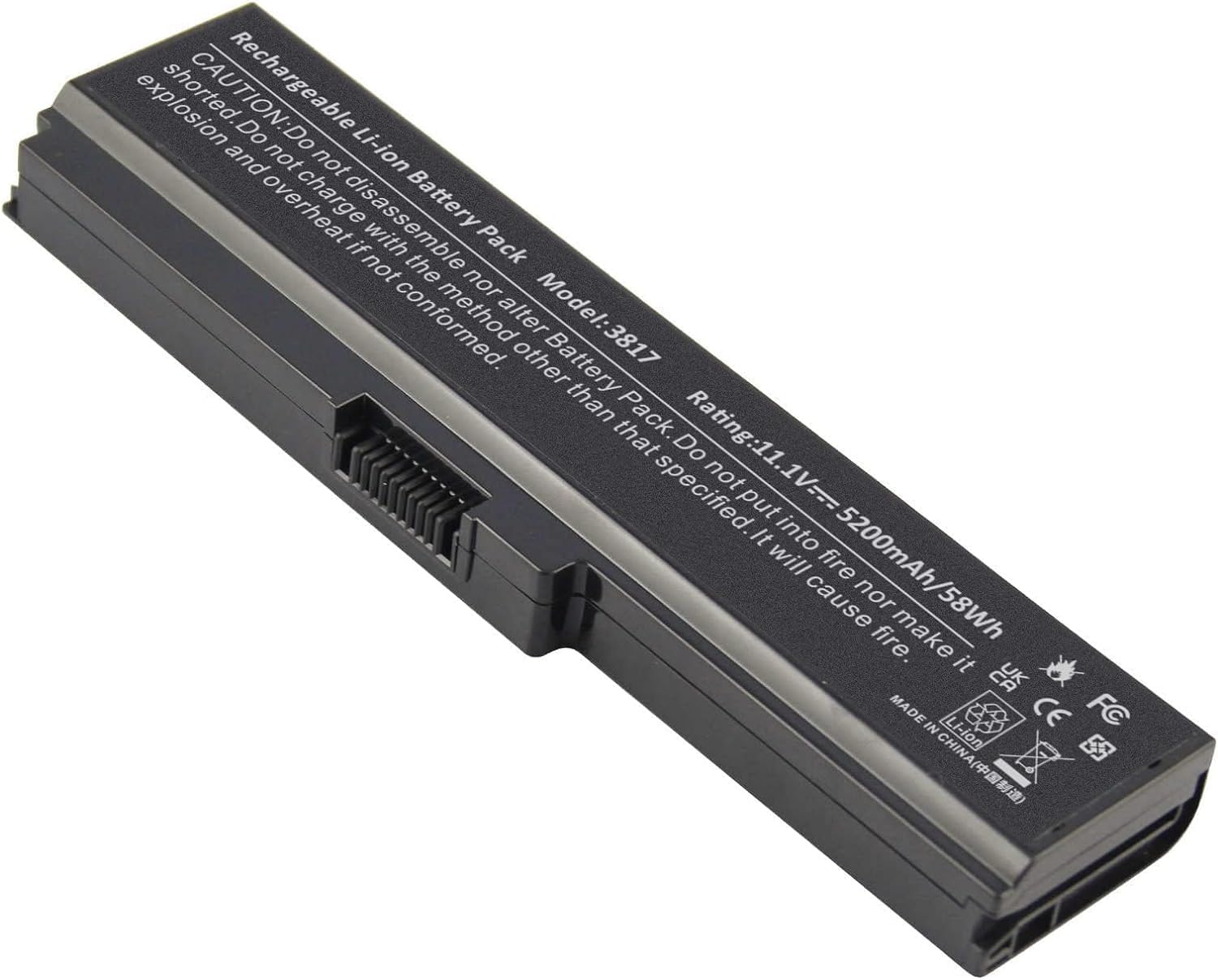 PA3817U1BRS Battery for Toshiba Satellite L755 C655 M645 L750P L600 L675 L675D L700 L745 L750D L755D M640 P745 Series, Fit PA38