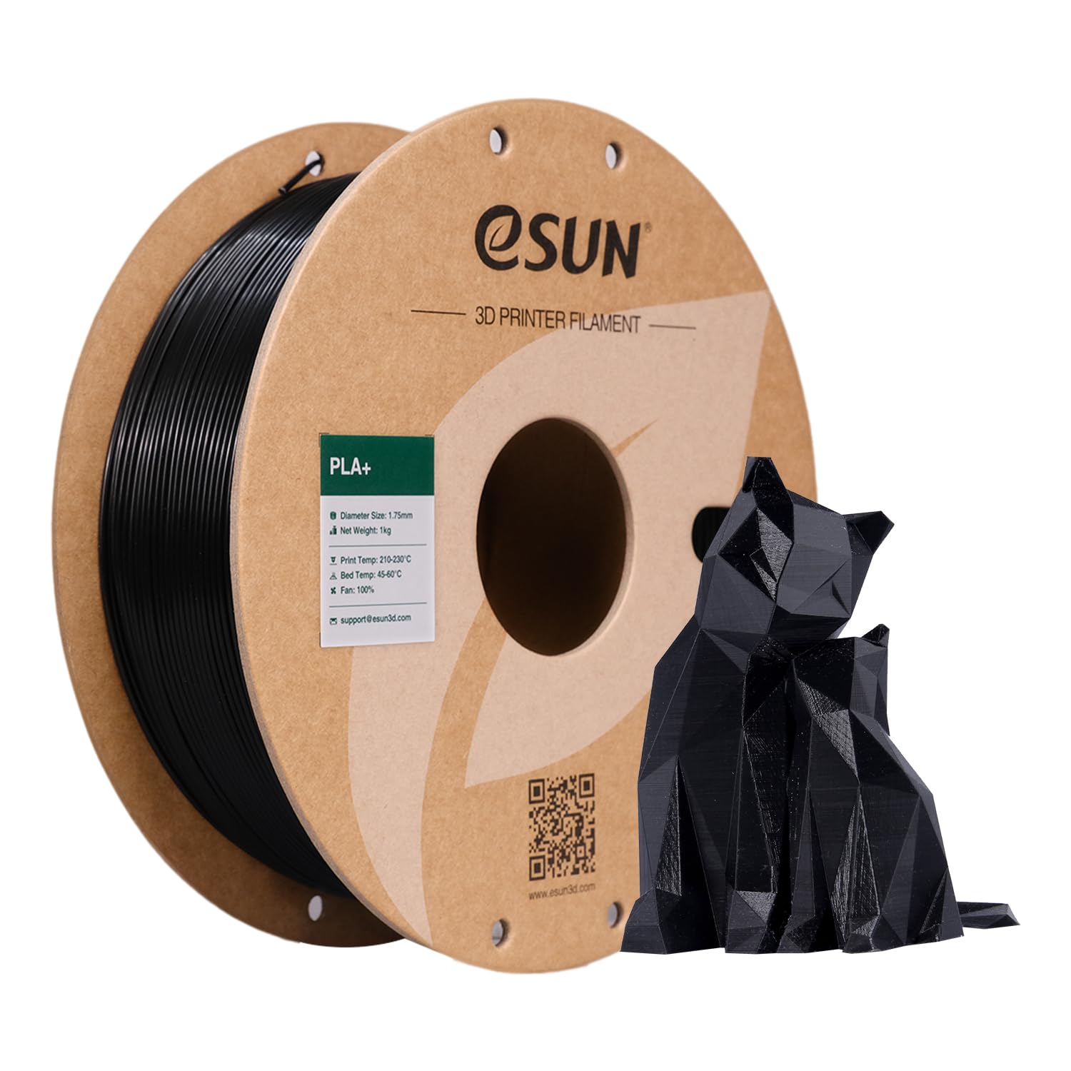 Esun Pla+ Filament 175Mm, 3D Printer Filament Pla Plus, Dimensional Accuracy +  003Mm, 1Kg Spool (22 Lbs) 3D Printing Filament F