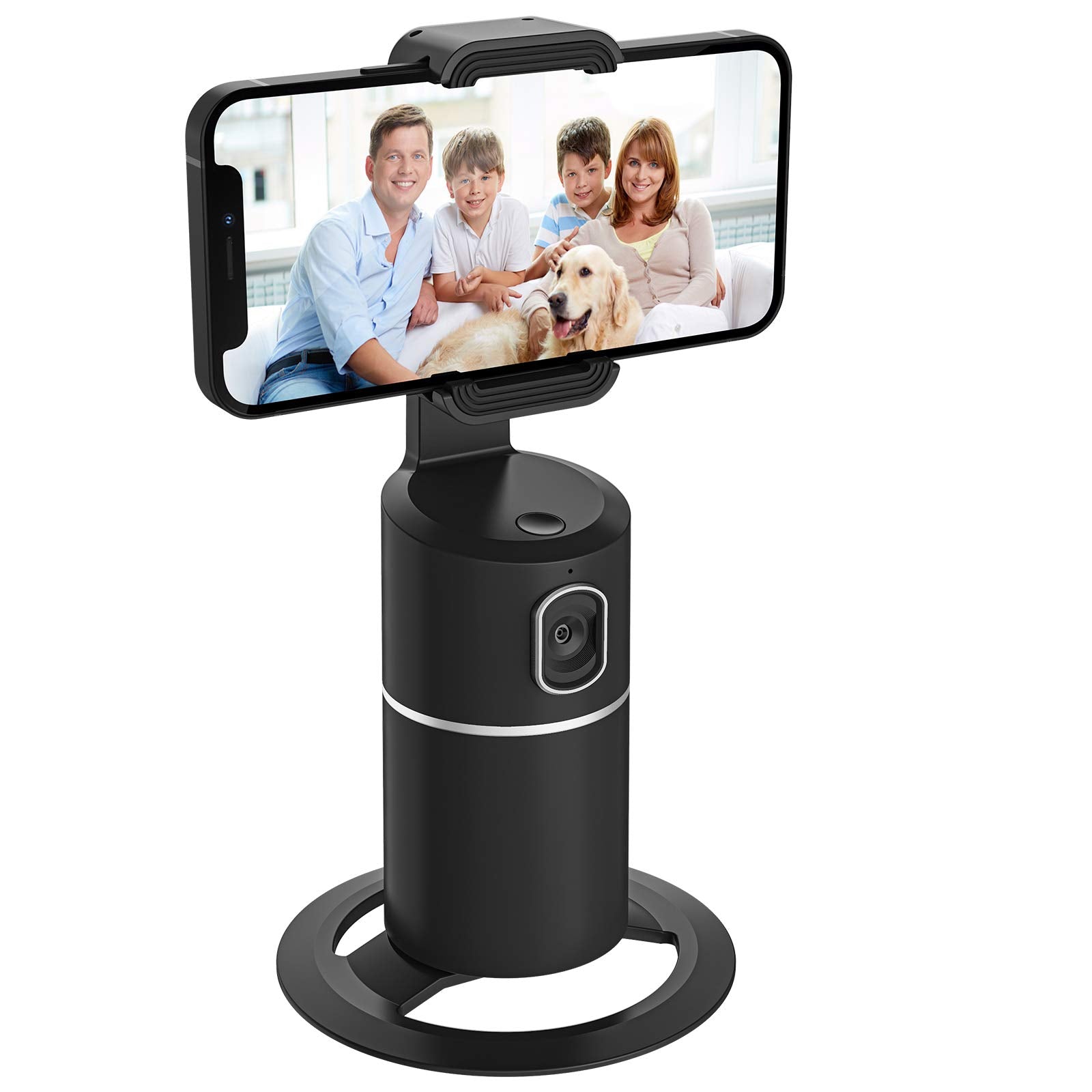 Auto Tracking Phone Holder,360 Rotation Face Body Track Mount,Tracking Tripod For Vlog Shooting Live Streaming,Build-In Battery,