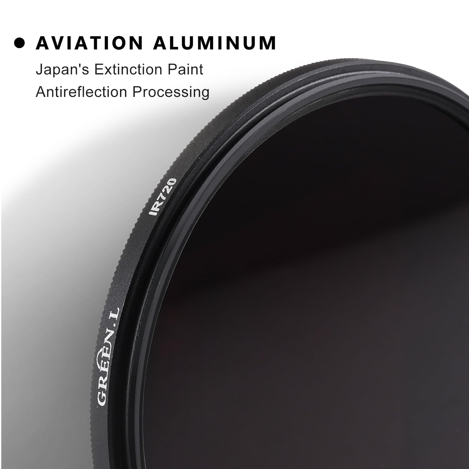 GREEN.L 52mm Infrared Filter IR 760nm Optical Glass for Camera Lens