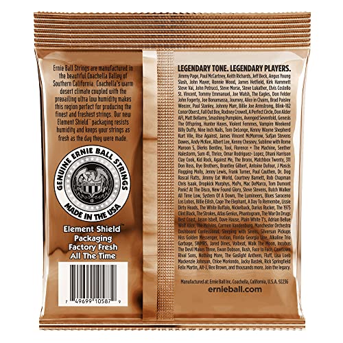 Ernie Ball Earthwood Custom Light Phosphor Bronze Acoustic Guitar Strings, 11.5 54 Gauge (P02145)