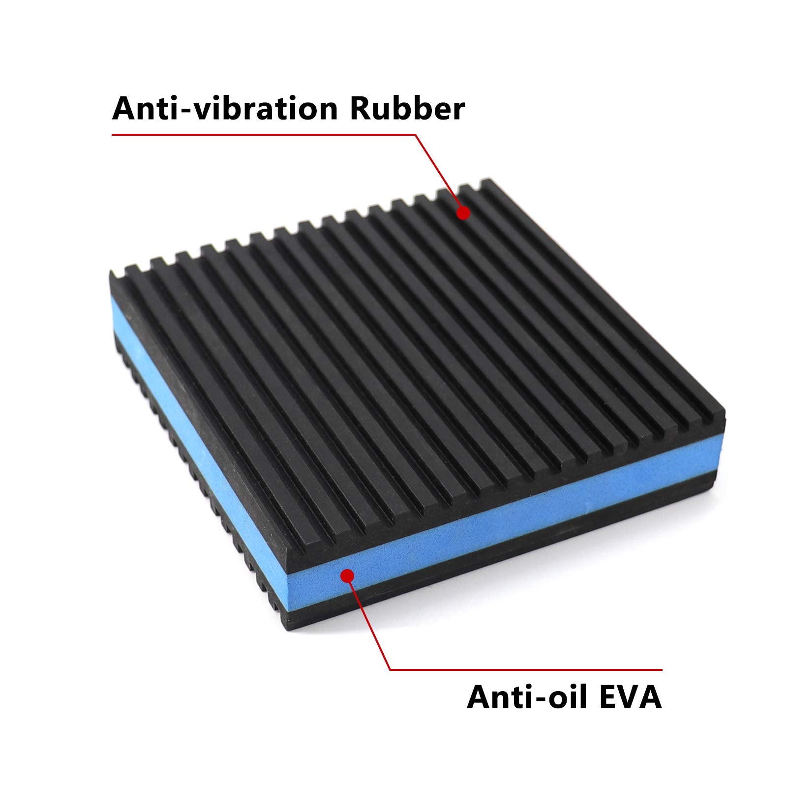 Lbg Products Rubber Anti Vibration Isolator Pads,Heavy Duty Blue Eva Pad For Air Conditioner,Compressors,Hvac,Treadmills Etc (3'