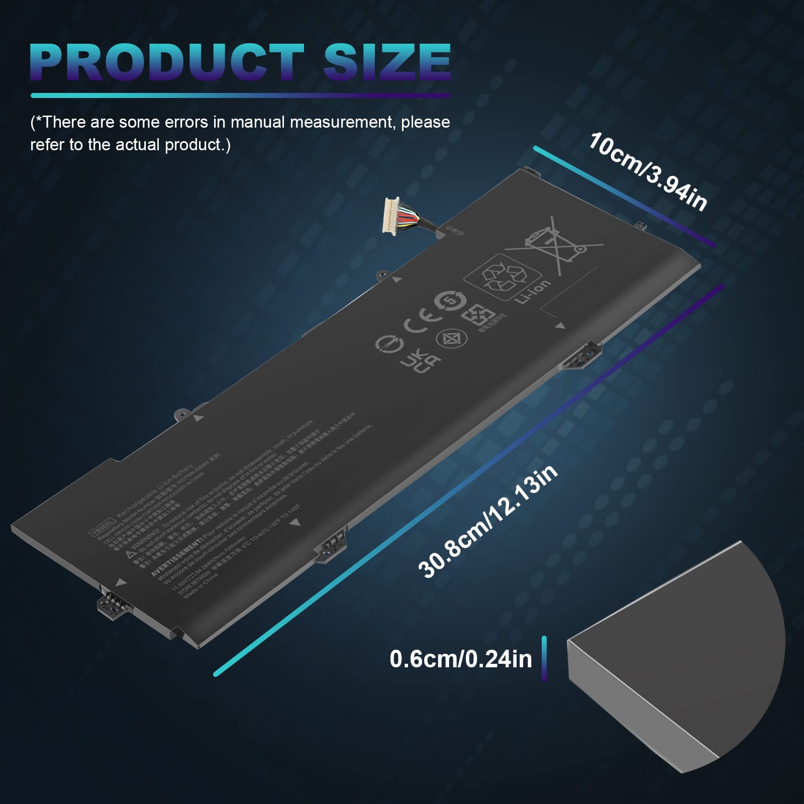 Yb06Xl 928427 271 Laptop Battery For Hp Spectre X360 Convertible 15 Ch 15 Ch0Xx 15 Ch000Tx 15 Ch002Tx 15 Ch011Dx 15 Ch010Tx 15 C