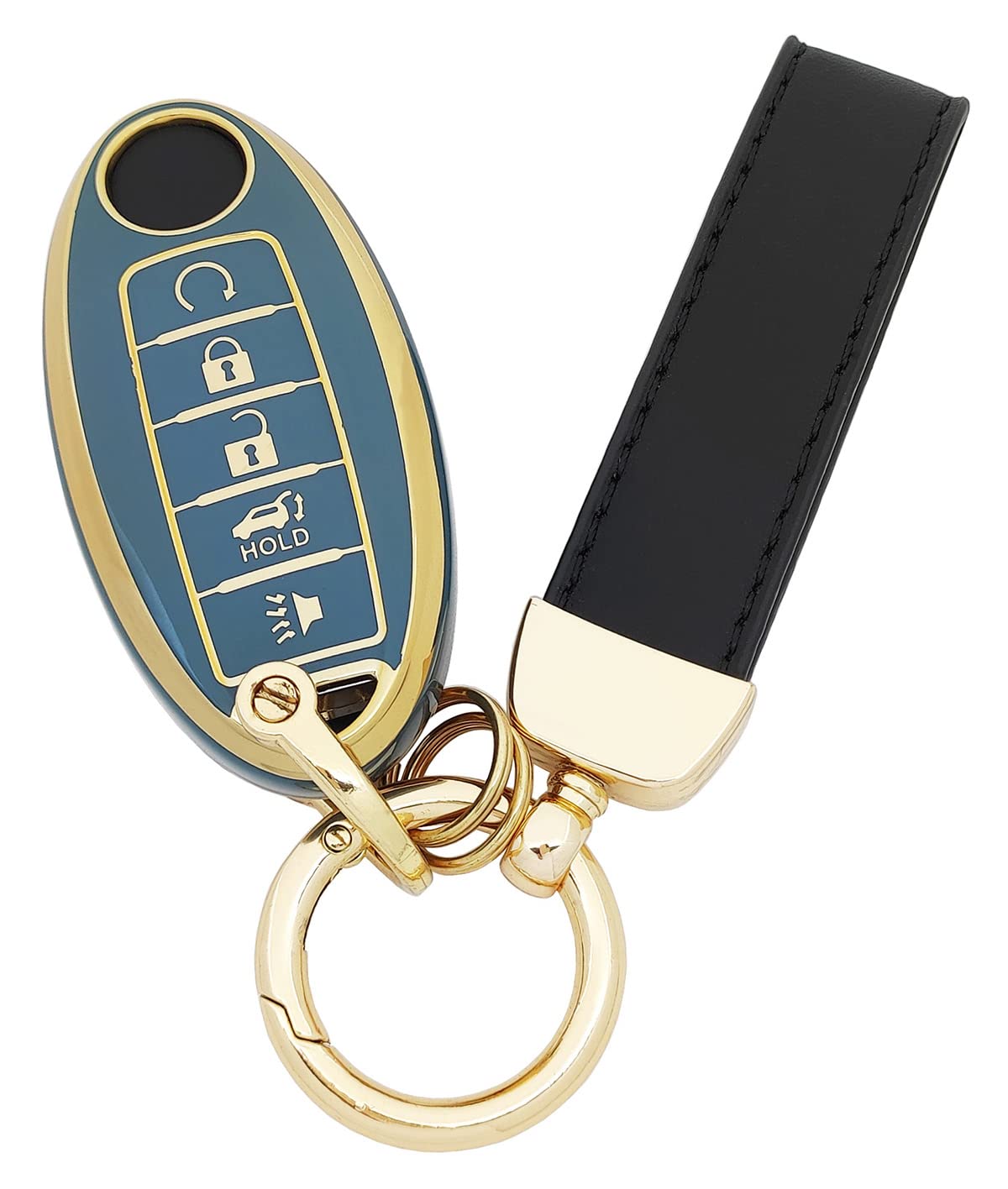 Vurbemes 360 Degree Soft Tpu Protector Key Fob Cover Case Compatible With Infiniti Jx35 Q50 Q60 Qx56 Qx60 Qx80 For Nissan Altima