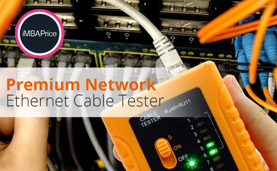 Imbaprice   Rj45 Network Cable Tester For Lan Phone Rj45/Rj11/Rj12/Cat5/Cat6/Cat7 Utp Wire Test Tool