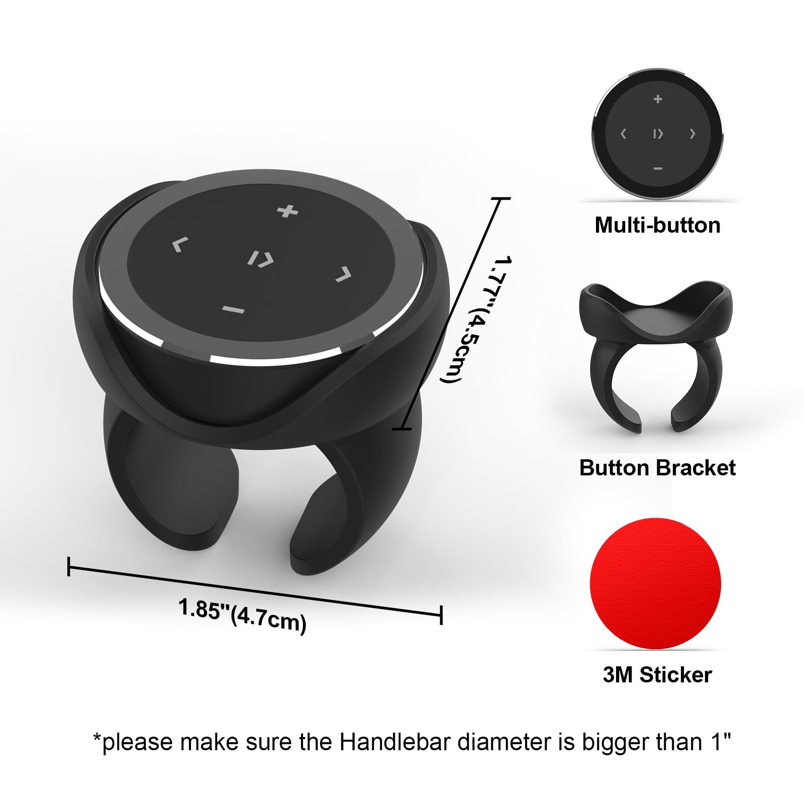 Bejigo Wireless Bluetooth Media Control Button With Selfie Functionality By Ultraconnect   Compatible With Iphone And Android