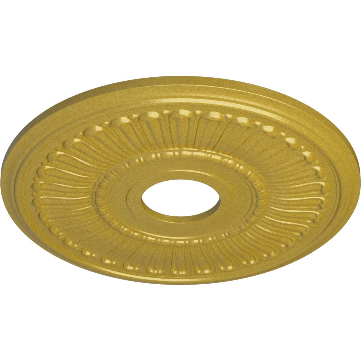 Ekena Millwork Cm16Mlrgs Melonie Ceiling Medallion, 16''Od X 3 5/8''Id X 3/4''P, Hand Painted Rich Gold