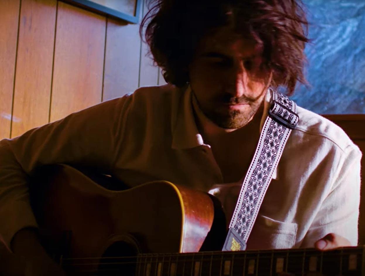 Ernie Ball Jacquard Guitar Strap, Beatnik Black (P05319), 41 - 72