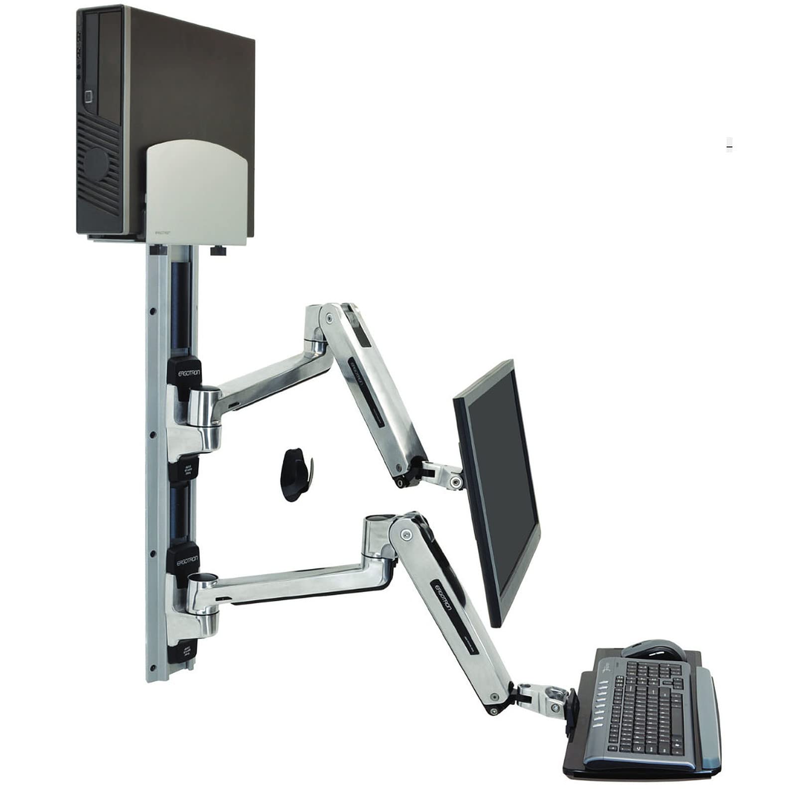 Ergotron Wall Mount Track for CPU, Flat Panel Display, Keyboard, Mouse 45 359 026
