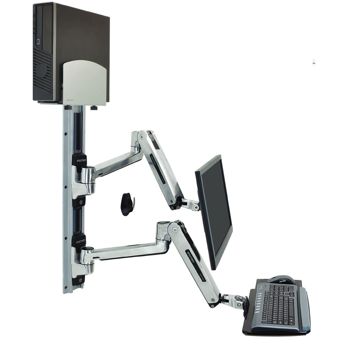 Ergotron Wall Mount Track for CPU, Flat Panel Display, Keyboard, Mouse 45 359 026