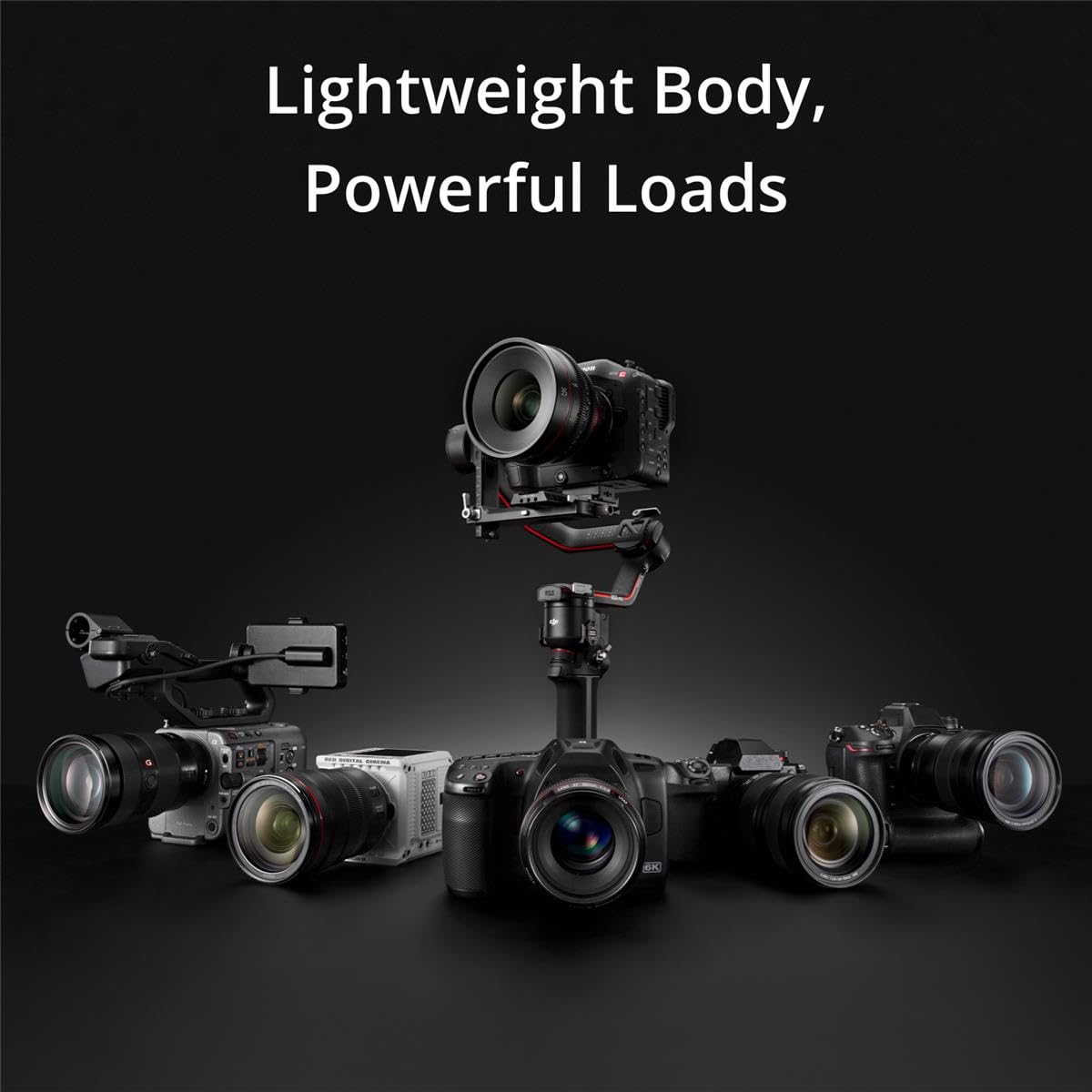 Dji Rs 3 Pro, 3-Axis Gimbal For Dslr And Cameras Canon/Sony/Panasonic/Nikon/Fujifilm/Bmpcc, Automated Axis Locks, 4.5 Kg (10Lbs)