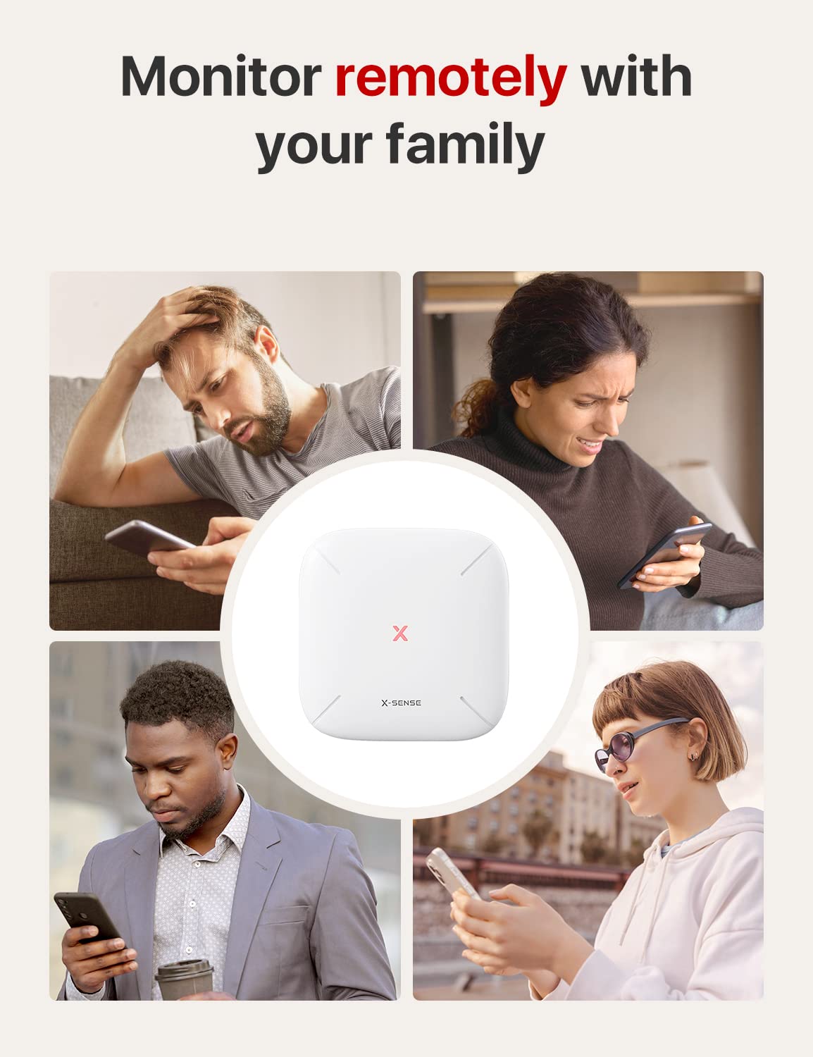 X Sense Smart Home Base Station, 2.4 Ghz Wi Fi Required, Enhance Your Home Safety Network With Up To 50 Devices, Model Sbs50