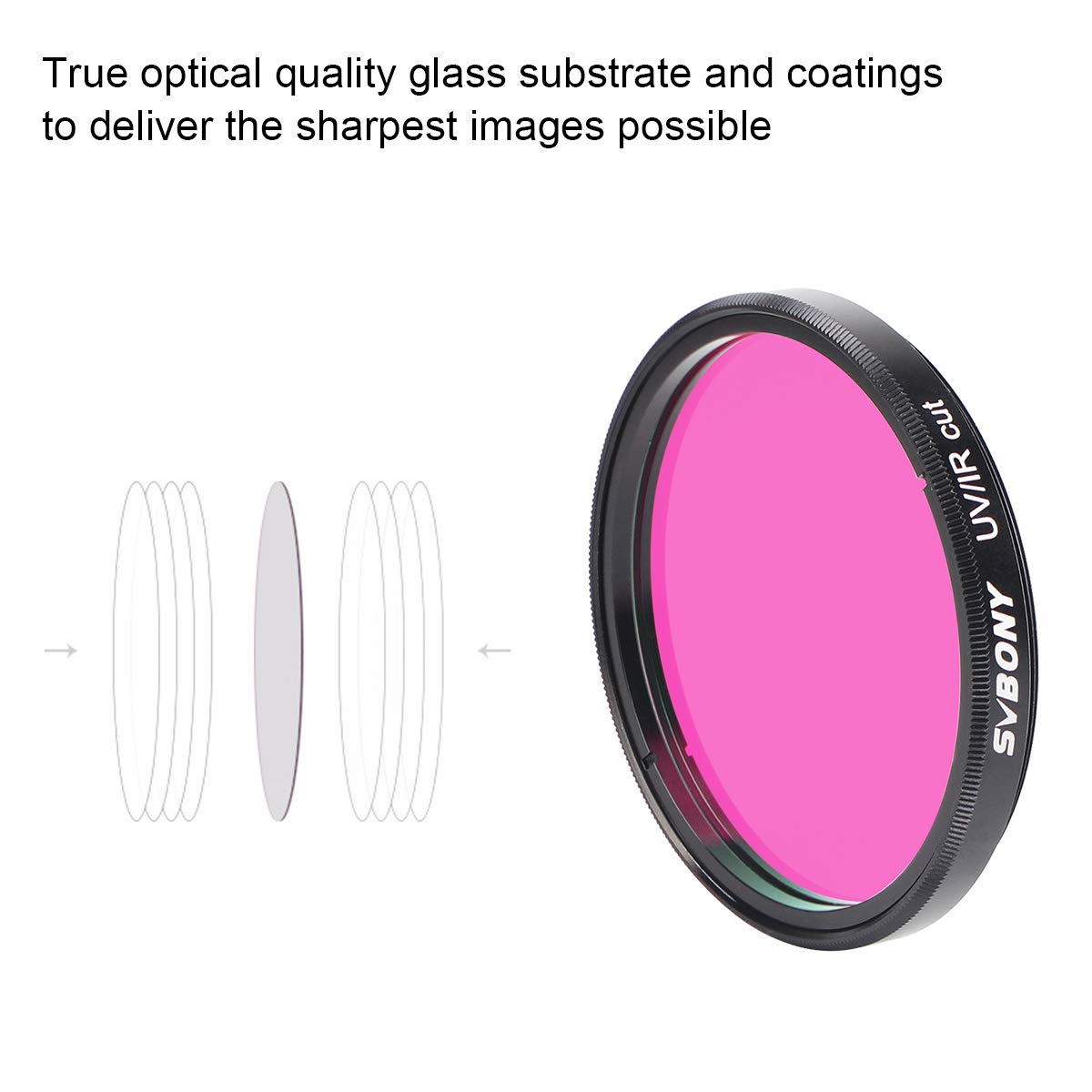 Svbony Telescope Filter Uv Ir Cut Block Filter Infra Red Filter Ccd Camera For Astrophotography Telescope Uv Filter 2 Inch Threa