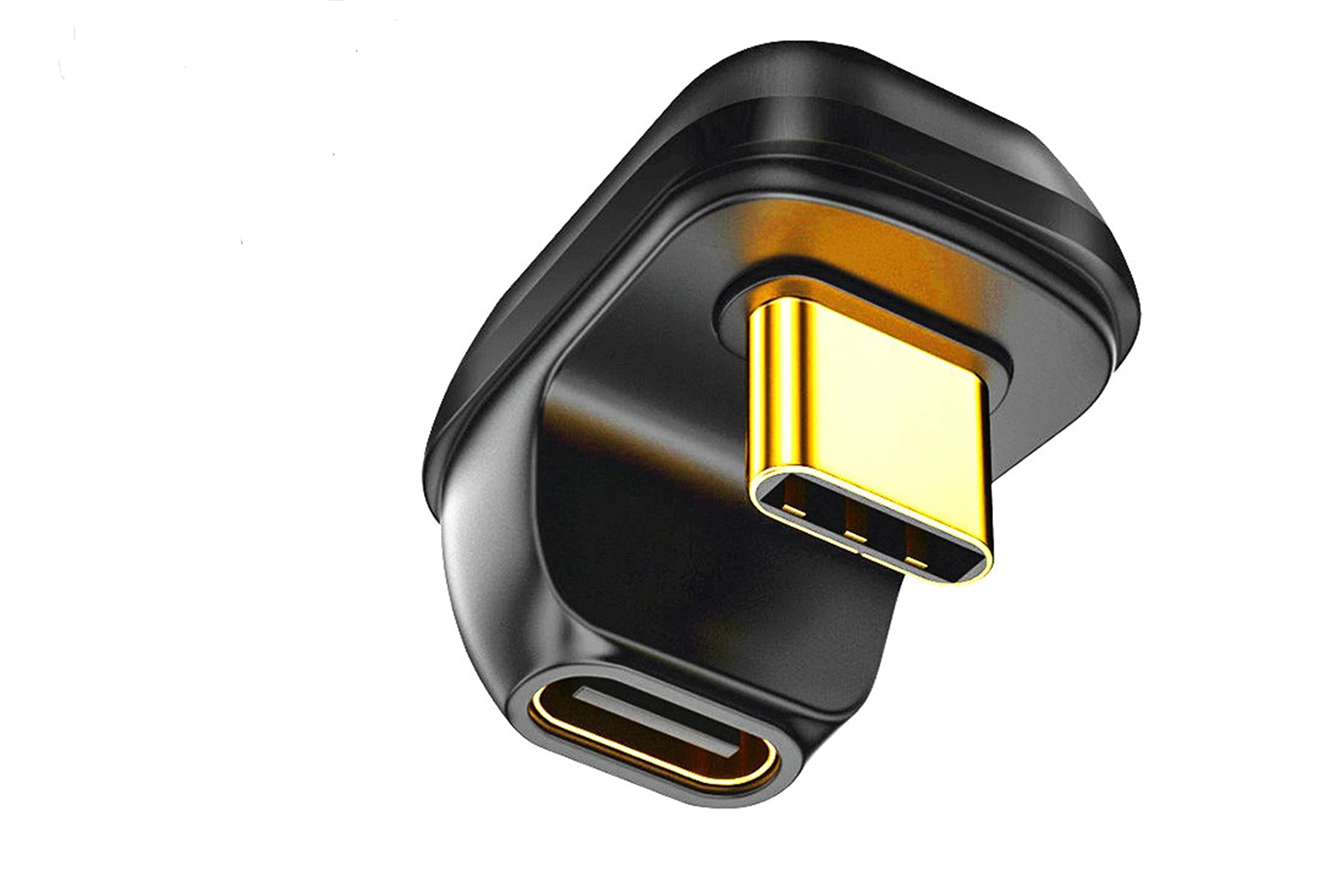 Shanfeilu U Shape Usb C Adapter 40Gbps 180 Degree Angle Usb 4 Adapter Type C Male To Female Extender Pd 100W Fast Charging 8K@60