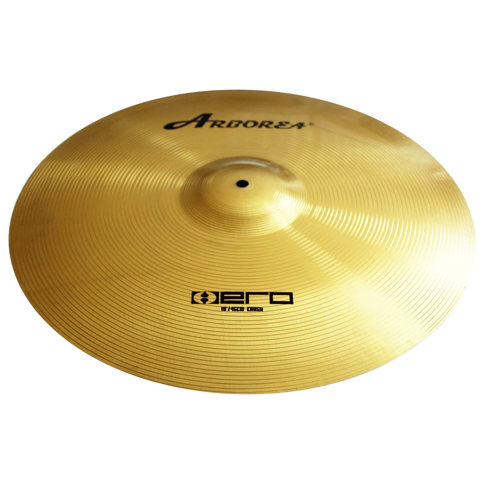 Arborea Crash Cymbal 18'' Gold Hero Brilliant Finish Bright Sound Drum Cymbal For Practice (18''Crash)