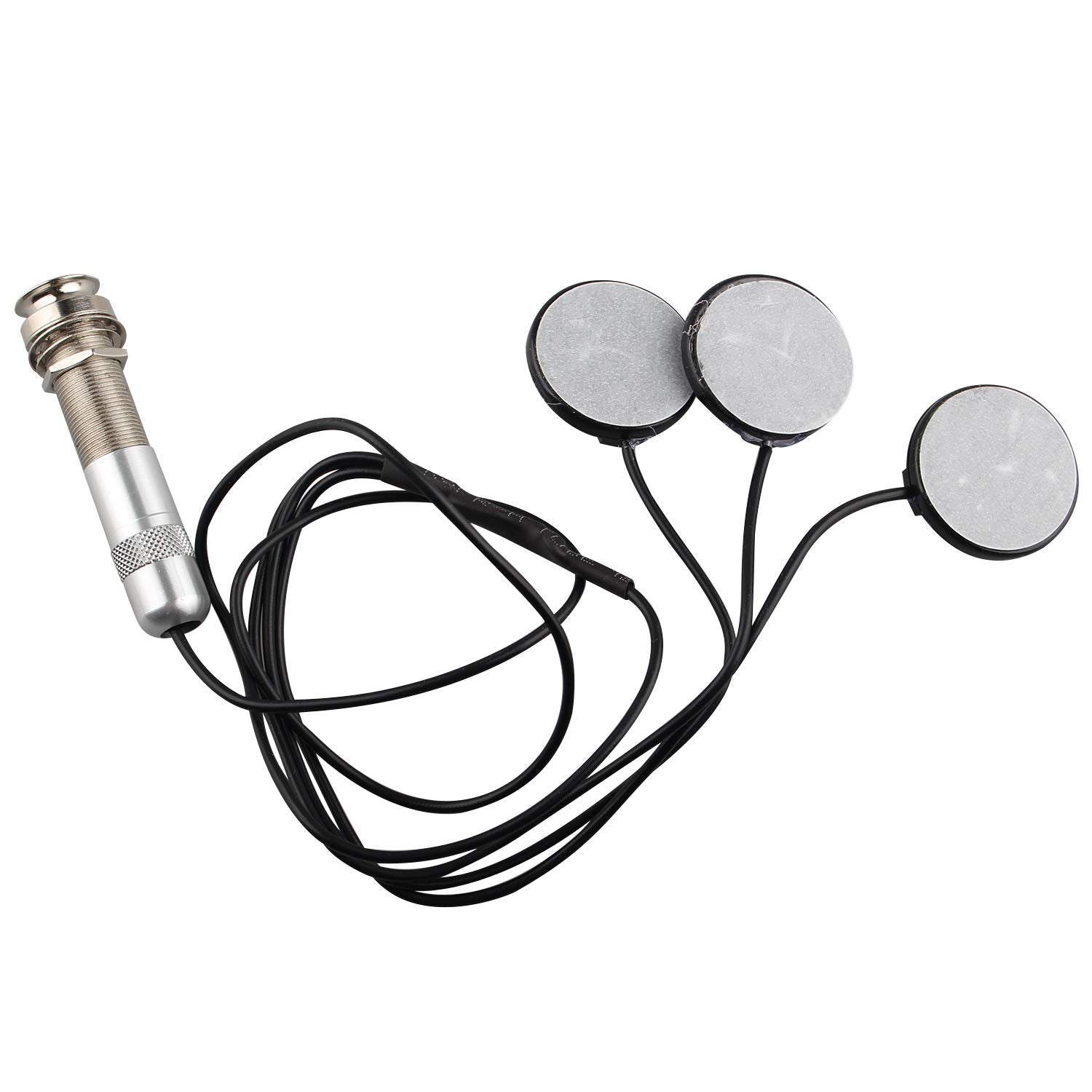 Futheda Self-Adhesive Pickup Piezo Jack Disc 3 - Transducer Microphone For Acoustic Guitar Ukulele Mandolin Banjo Violin String