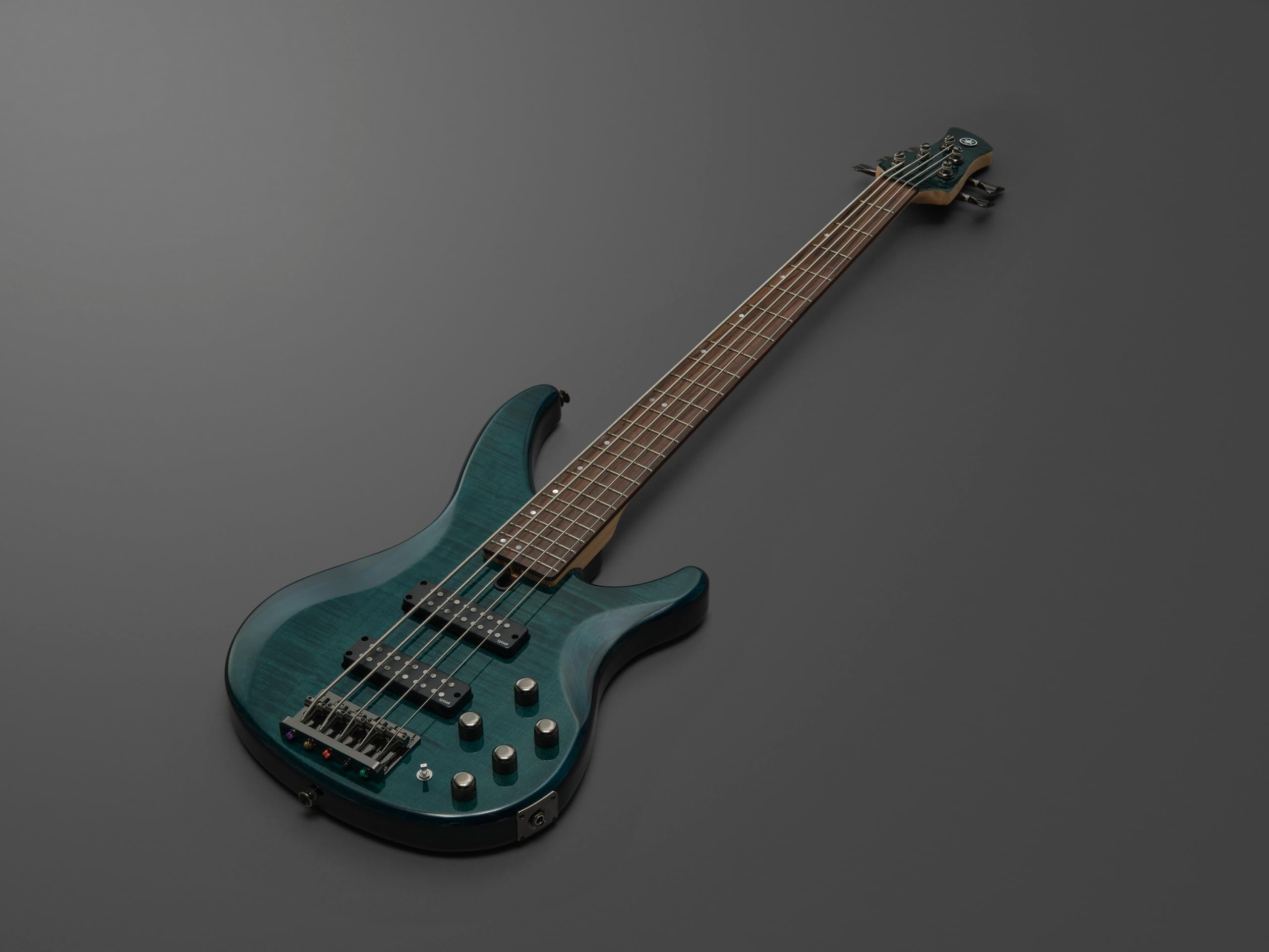 Yamaha Trbx605 5-String Flamed Maple Bass Guitar, Indigo Blue