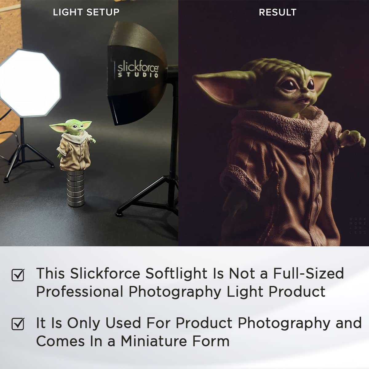 Slickforce Miniature 5W Usb Softlight   Reflective Silver Umbrella With Diffuser   Ideal For Toy Photography Or As A Night Light