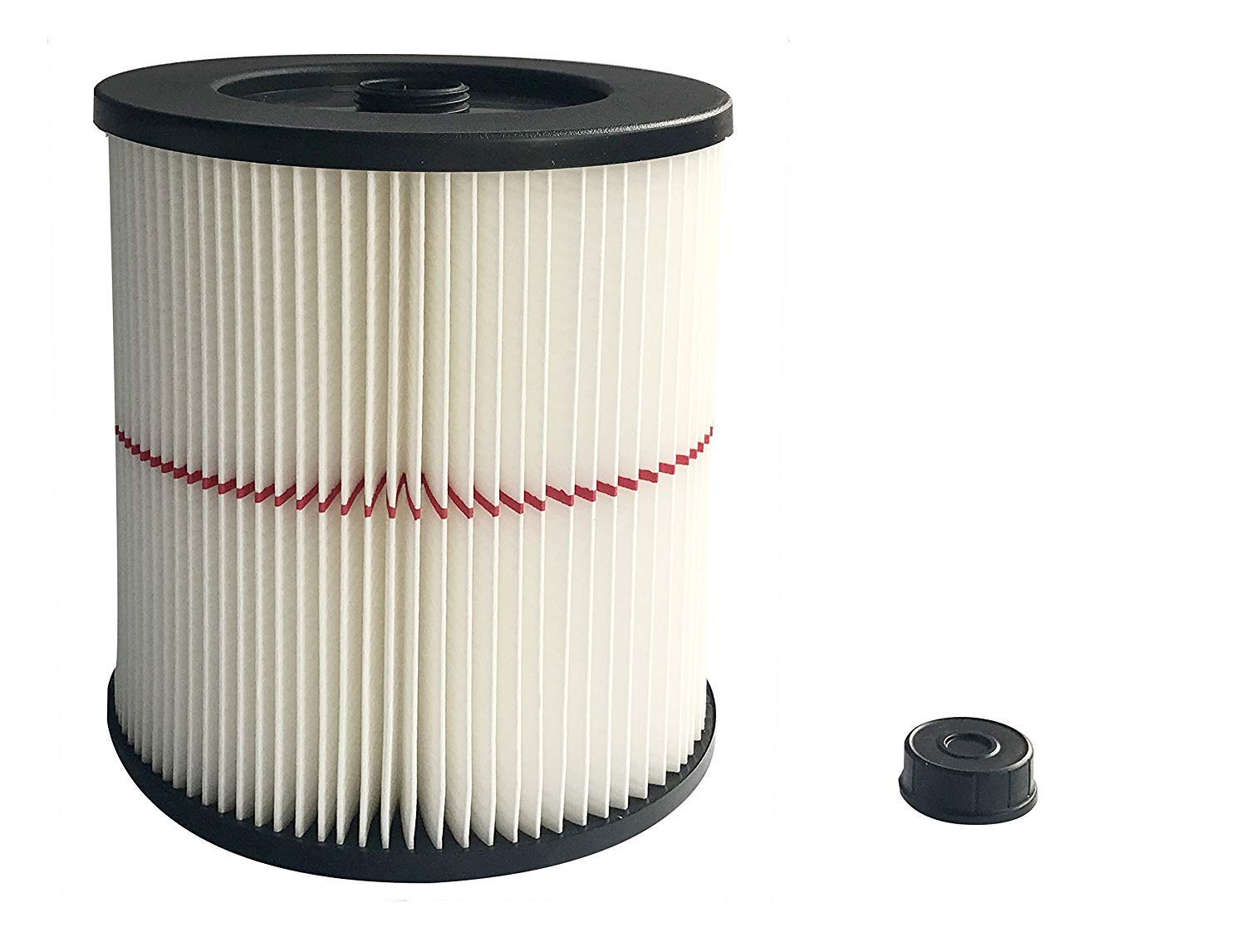 Nispira Replacement Hepa Filter Compatible With Craftsman Red Stripe Shop Vacuum Wet/Dry Vacs Vacuum. Compared To Part 17816 9 17816. 2 Pack