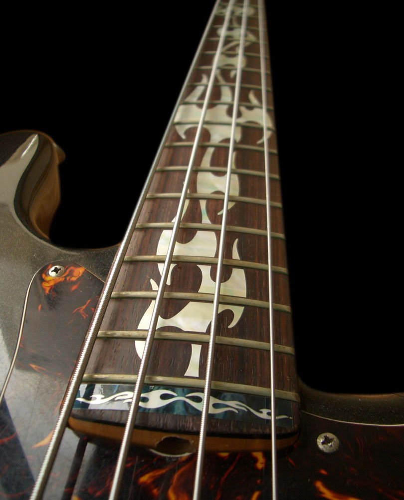 Jockomo Fire Flame (White Pearl) Base Inlay Sticker