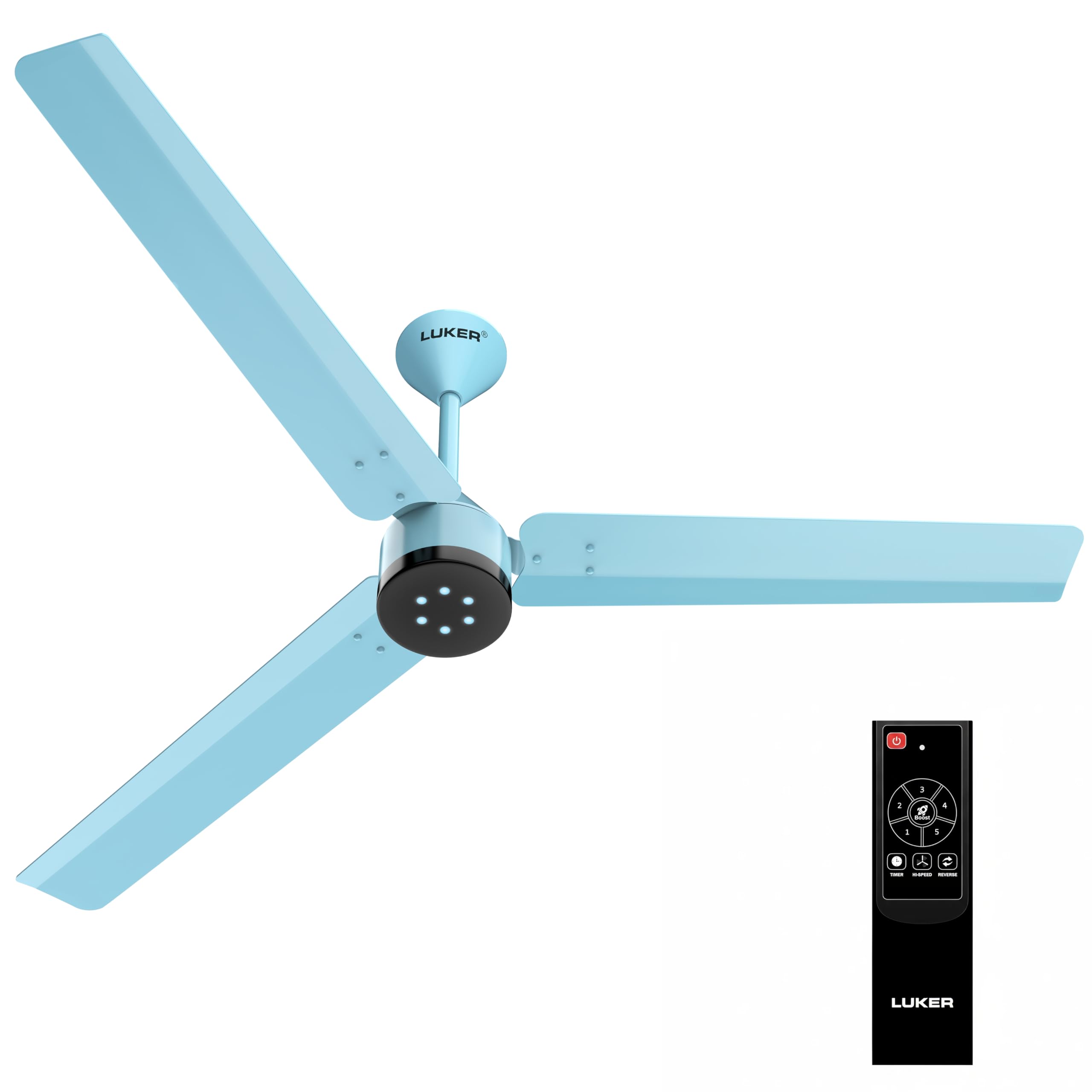 Luker Jvluker Usa Size Zero Neo 1200Mm Bldc Ceiling Fan With Remote, Bee 5 Star 65% Energy Saving, High Speed Air Delivery Low N