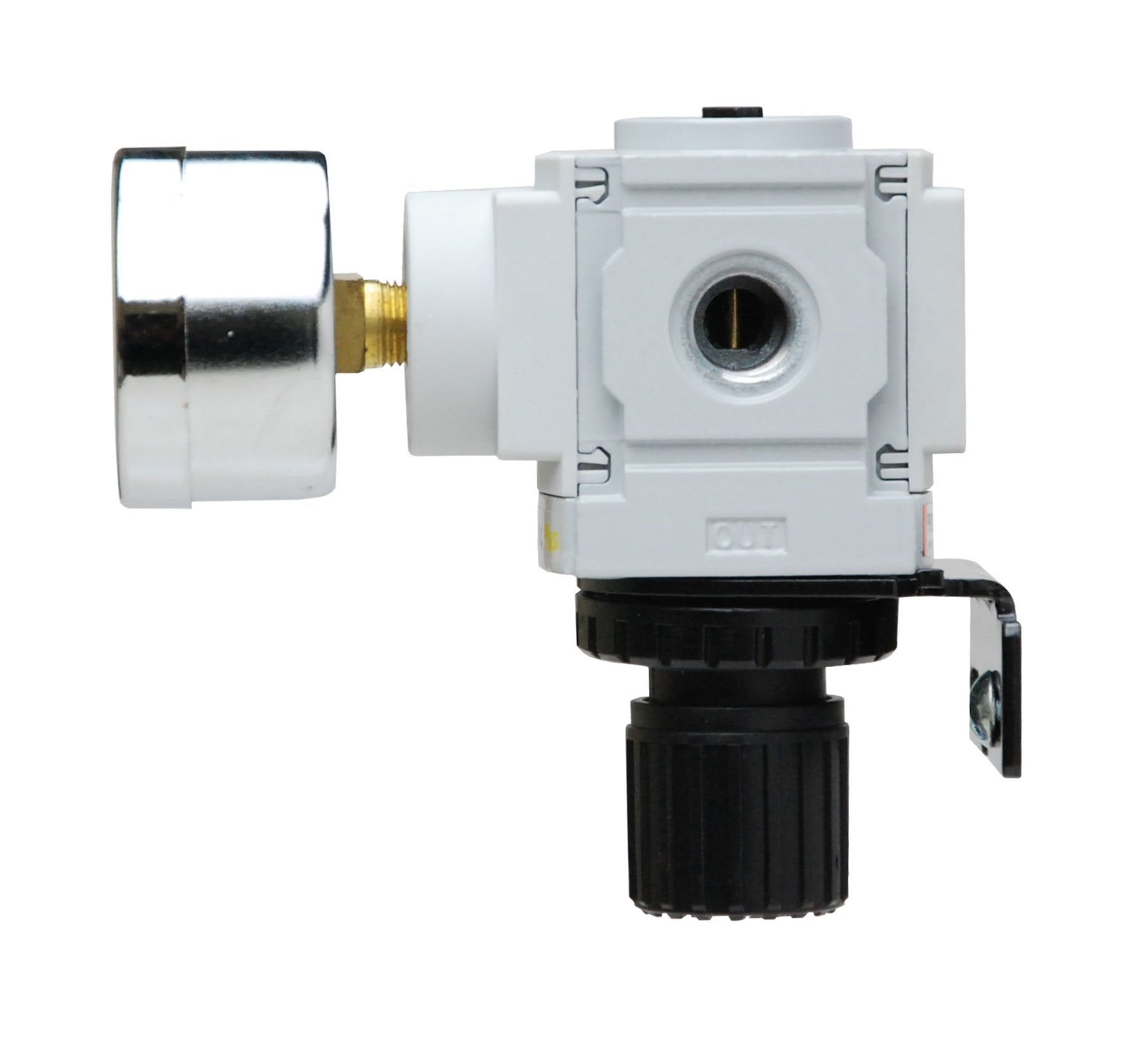 Pneumaticplus Ppr2 N02Bg 2 Miniature Air Pressure Regulator 1/4'' Npt   Gauge, Bracket, Instrument Pressure (3 30 Psi)
