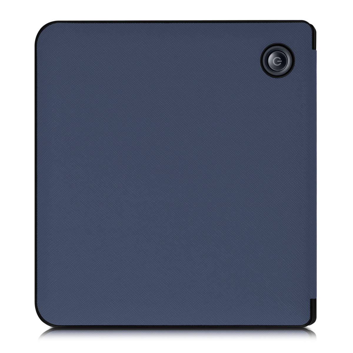 Kwmobile Origami Case Compatible With Kobo Libra H2O Case - Slim Pu Leather Cover With Stand - Dark Blue