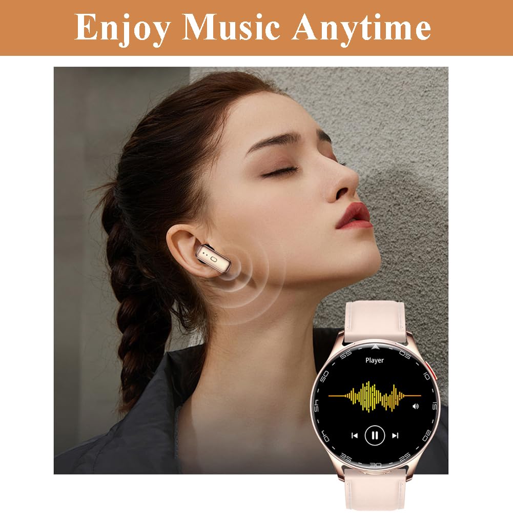 Alliget Smart Watch With Earbuds, 2 In 1 Bluetooth Smartwatch, 1.39'' Hd Ips Screen Smartwatch For Men Women, Fitness Tracker Lo