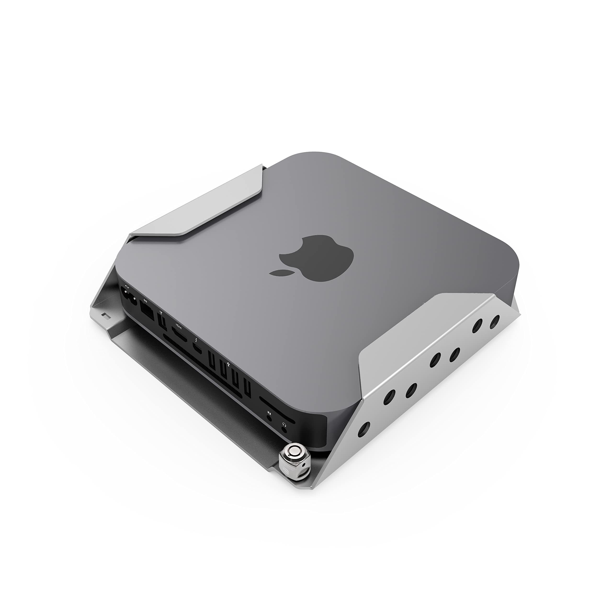 Maclocks Mmen76 Mac Mini Security Mount Enclosure (Silver)