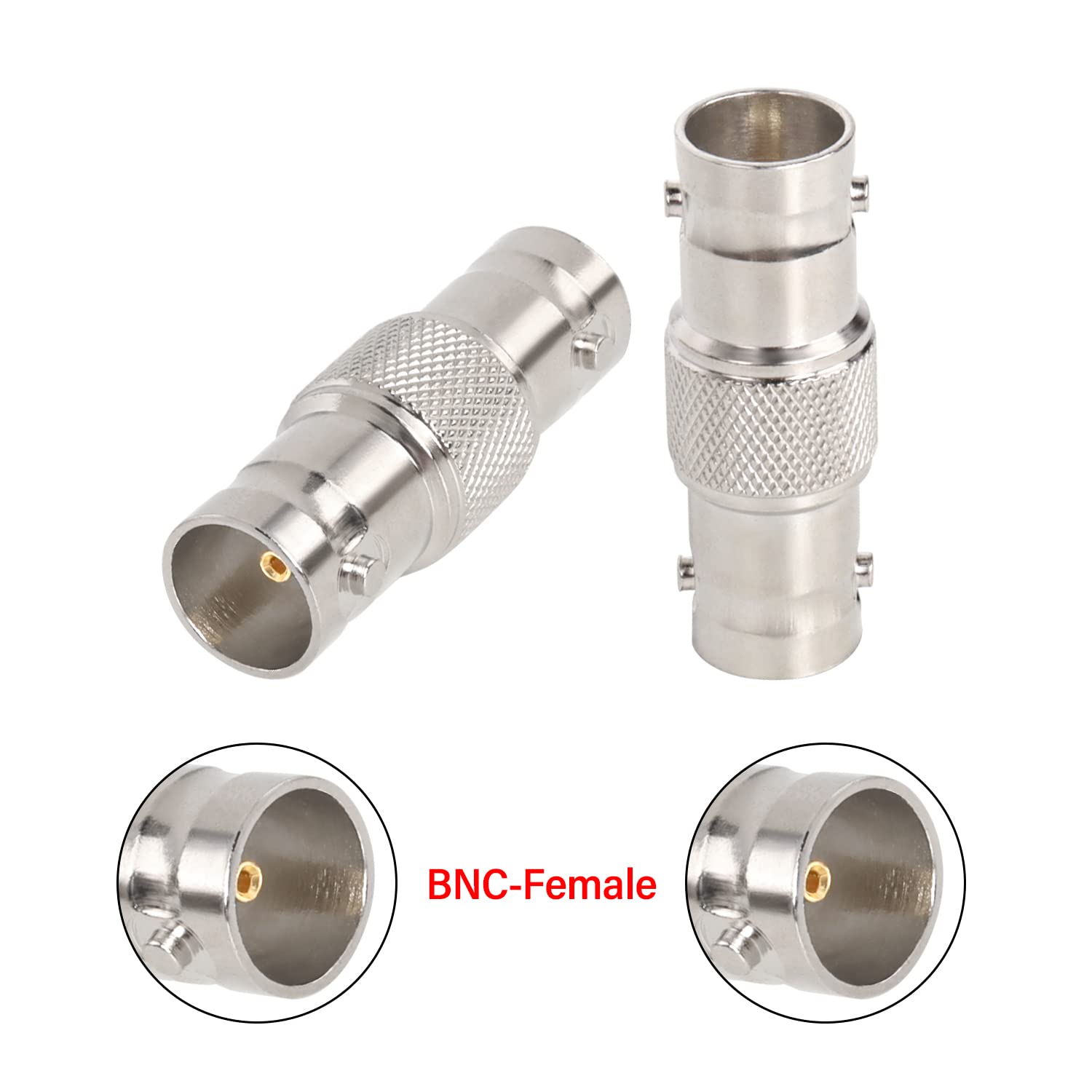 Xrds  Rf Sdi Connector 2Pcs 75 Ohm Bnc Adapter Bnc Female To Female Barrel Connector For Hd Sdi/3G Sdi/4K/8K Sdi Video Camera Ca