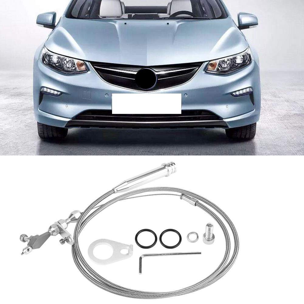 For 700R4 Kick Down Cable To Ls T Body Kickdown Cable,Braided Plastic Cable Detent For All 700R4,1.54M / 60.6In