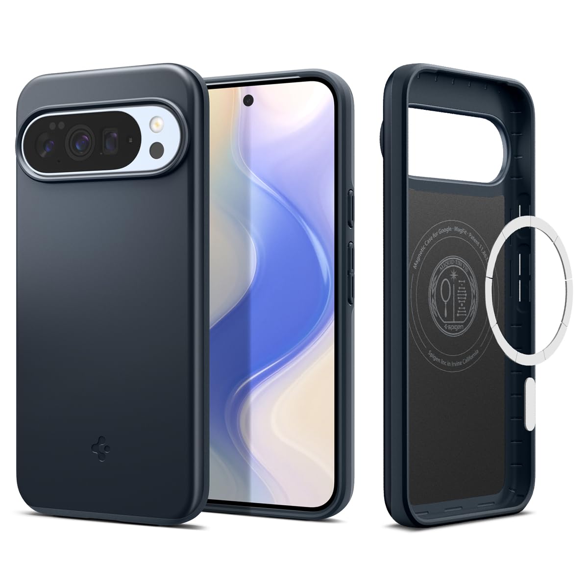 Spigen for Pixel 10 Pro XL Case, Thin Fit MagFit (2025) [Designed for Pixelsnap, Compatible with MagSafe Accessories] - Metal Sl