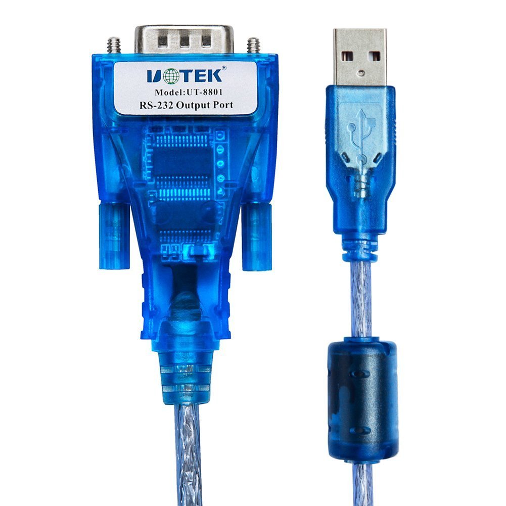 Utek Ut 8801 1.5M Length Usb To Rs 232 Converter Ver2.0(1 Port Usb To Rs 232 Serial Converter With Esd Protection)
