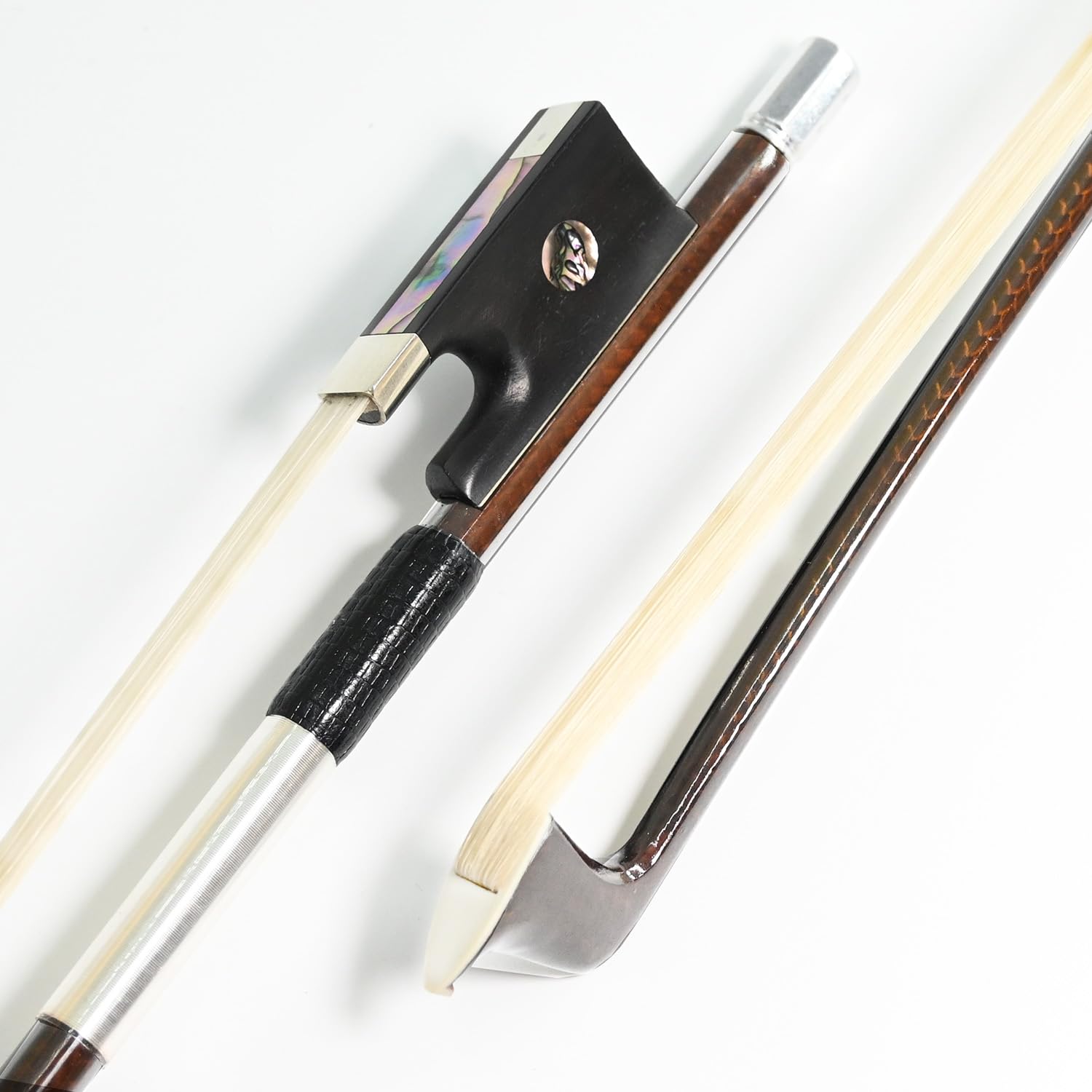 Golden Diamond Carbon Fiber Violin Bow 4/4 Size Vingobow 140V Master Level Parisian Eyes Ebony Frog Well Balanced Sweet Sound Qu