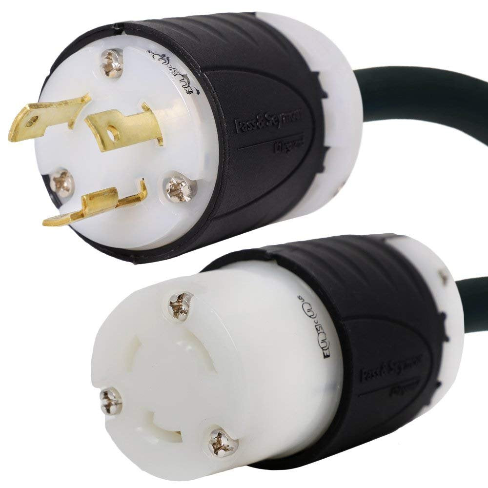 Nema L5 30 Extension Power Cord   10 Foot, 30A/125V, 10 Awg   Ul Listed   Iron Box # Ibx 5801 10 C