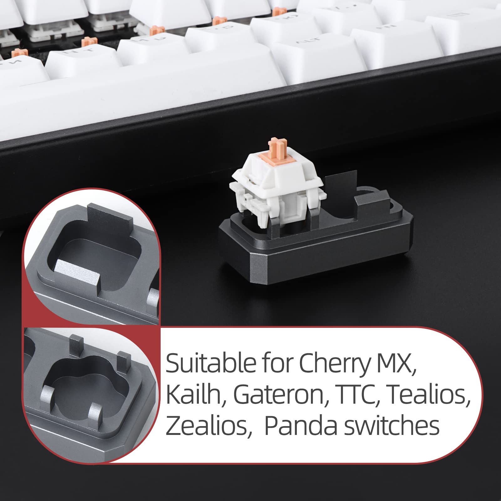 Yimagujrx Runjrx Keyboard Switch Lube Kit With Switch Opener,Switch Puller,Keycap Puller,Lube Brush,Tweezer,Keyboard Switch Lube