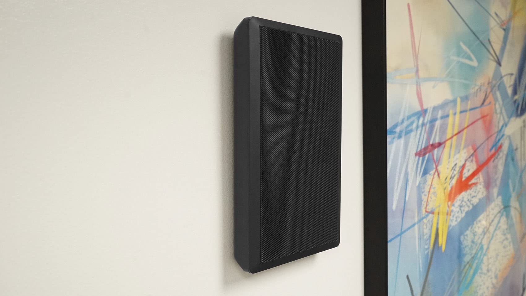 Rockville Pair Rock Slim 70B Black 5.25 70V Commercial Restaurant Wall Speakers