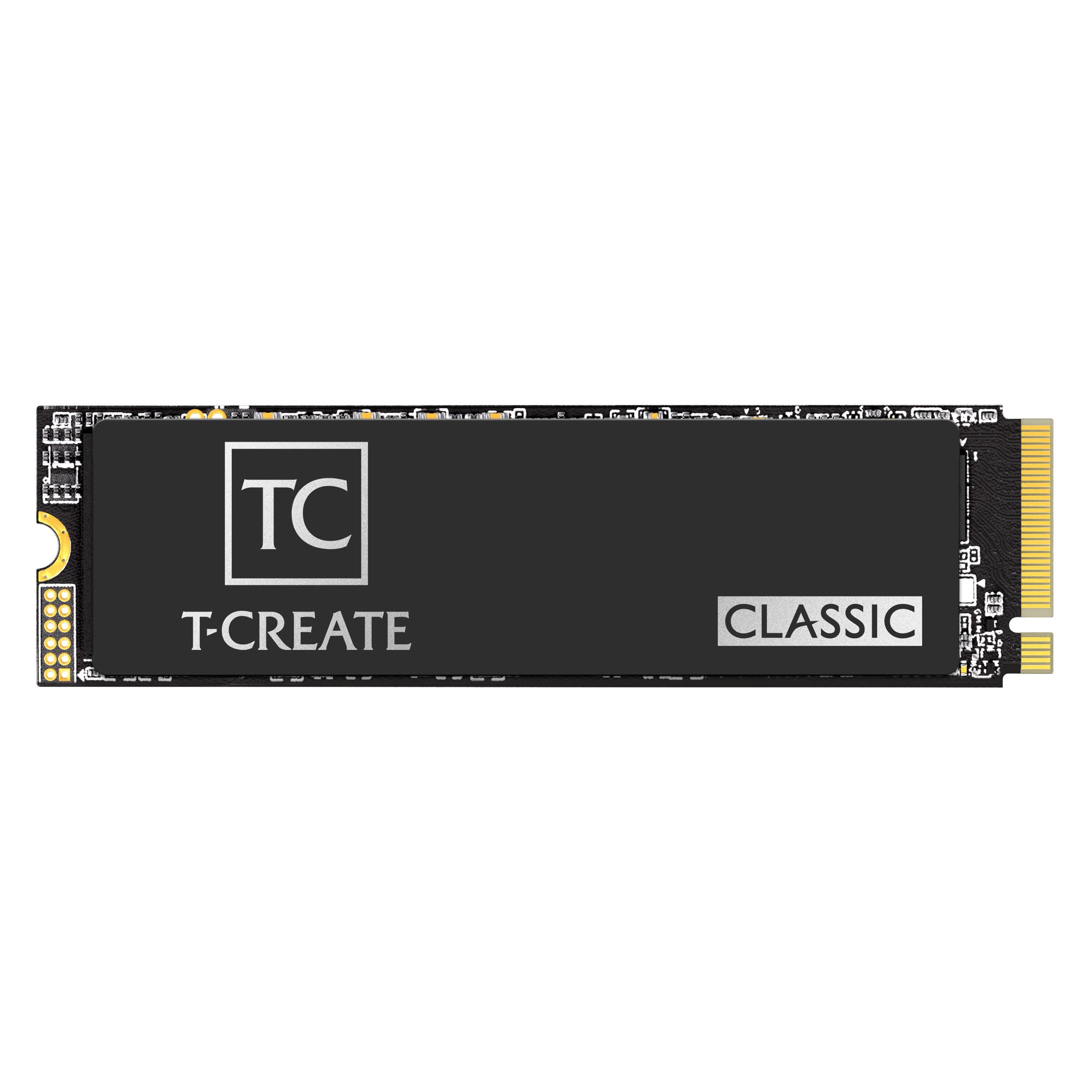 Teamgroup T Create Classic C47 1Tb Pcie 2280 Nvme Internal Ssd, Read Up To 7,400Mb/S Design For Creators Gen4X4 Solid State Driv