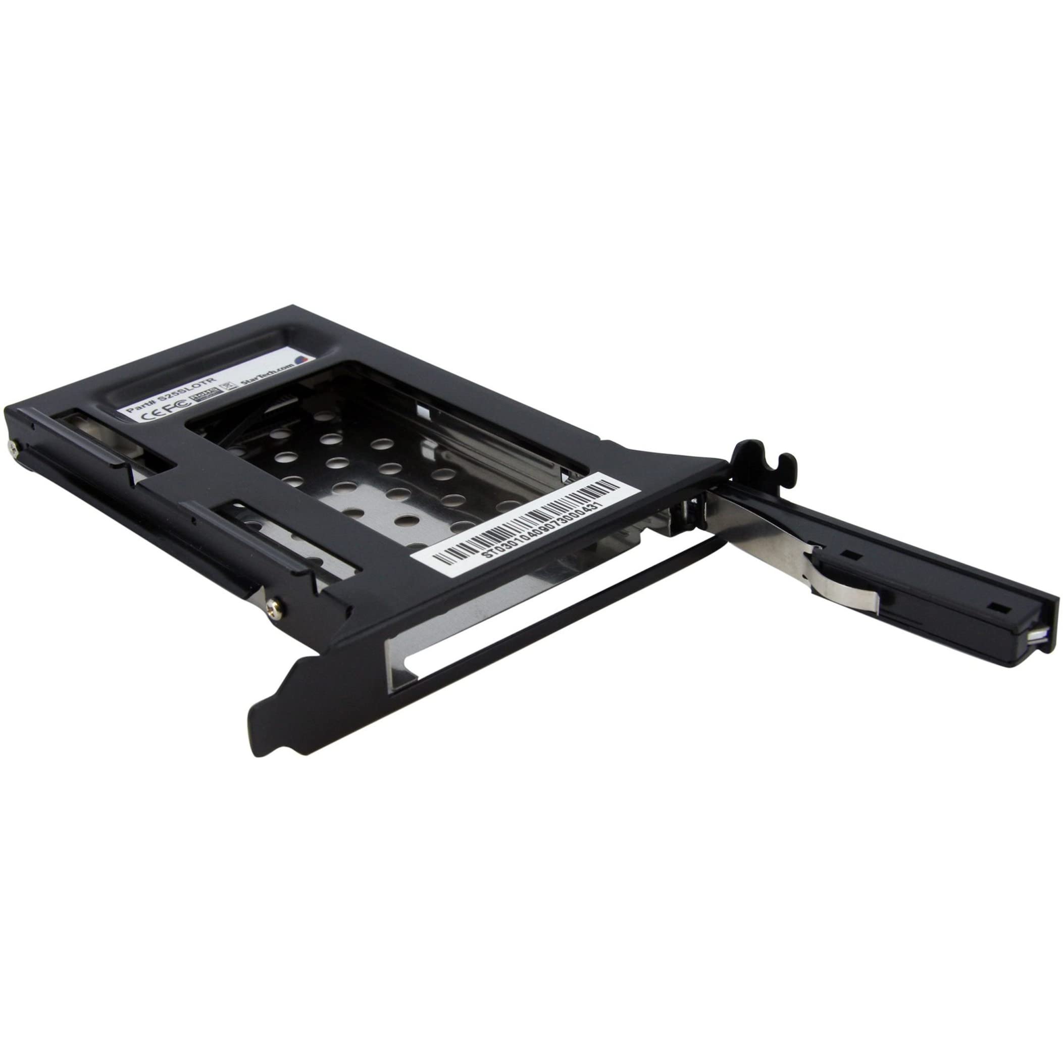 Startech.Com 2.5In Sata Removable Hard Drive Bay For Pc Expansion Slot   Storage Bay Adapter   Black (S25Slotr)