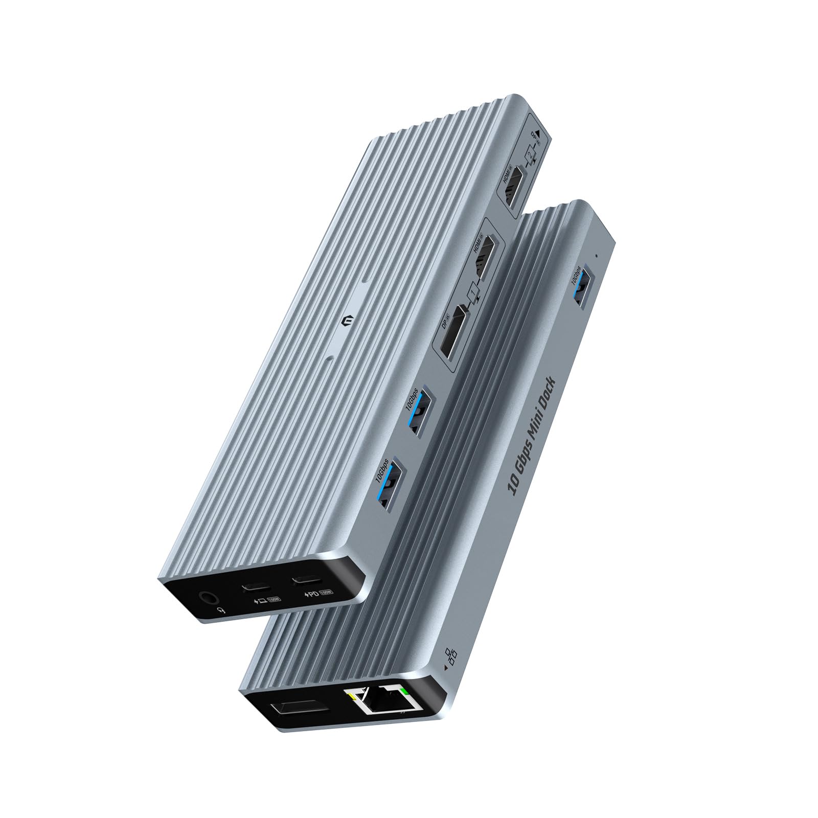 Otaitek Docking Station, 11 In 1 Usb C Hub Dual 4K@60Hz Video Outputs Dual Monitor,(3 Usb 3.1 10 Gb/S, 2 Hdmi, 2 Dp, 100W Pd, Gi