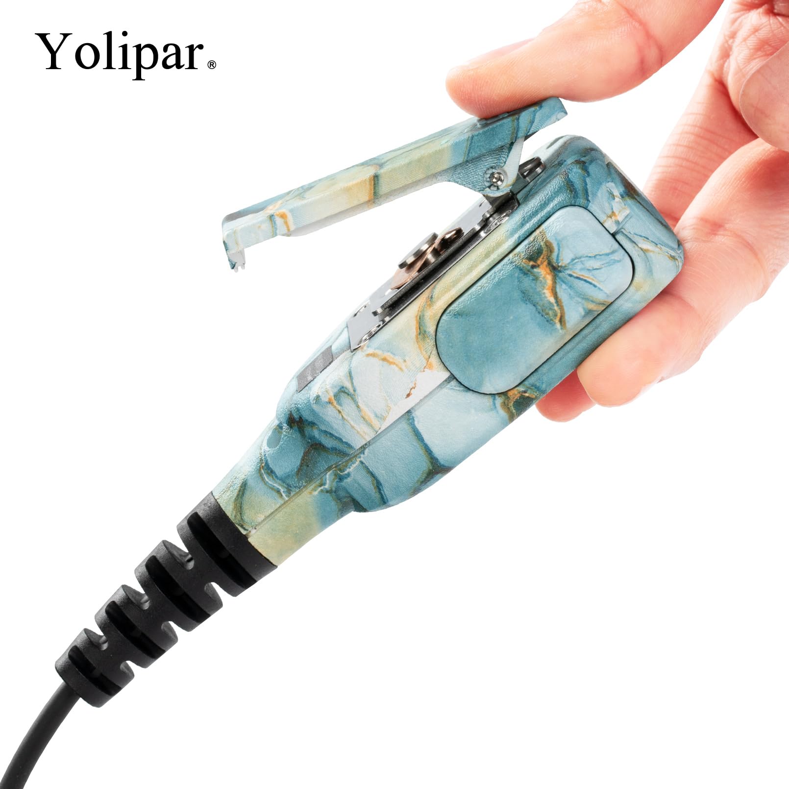 Yolipar Water Proof Microphones Compatible With Baofeng Radios Bf F8Hp Uv 82 Uv 5R And Kenwood Btech Retevis Tyt Radios Speaker