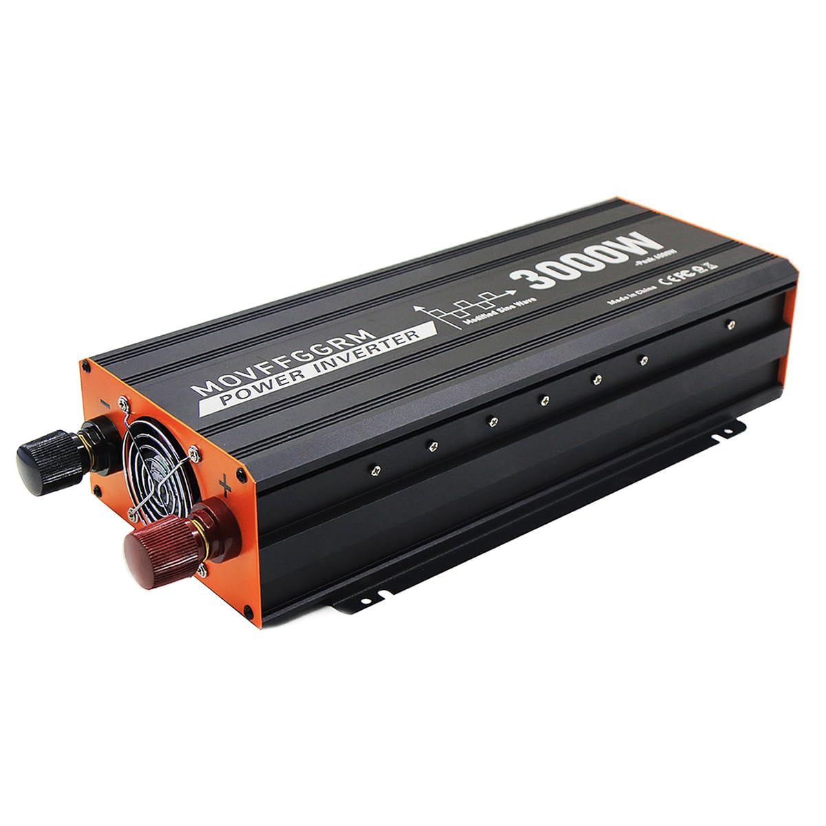 3000 Watt Power Inverter Converter, Car/Truck/Rv 12V Dc To 110V Ac Converter, With Led Display, 3Ac Outlets, Usb Port
