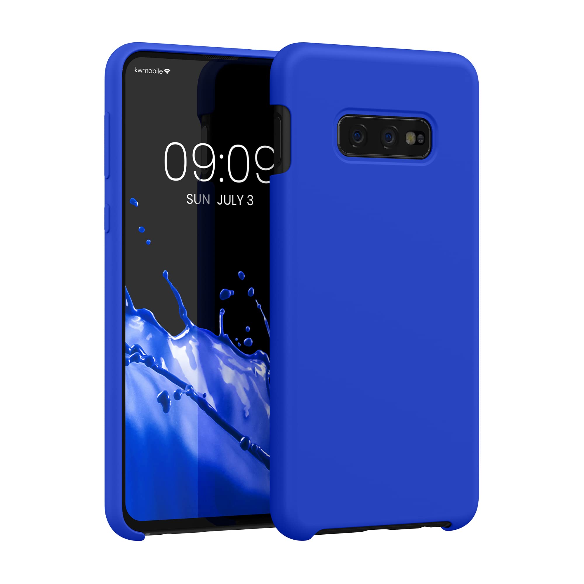 kwmobile Case Compatible with Samsung Galaxy S10e Case - TPU Silicone Phone Cover with Soft Finish - Baltic Blue