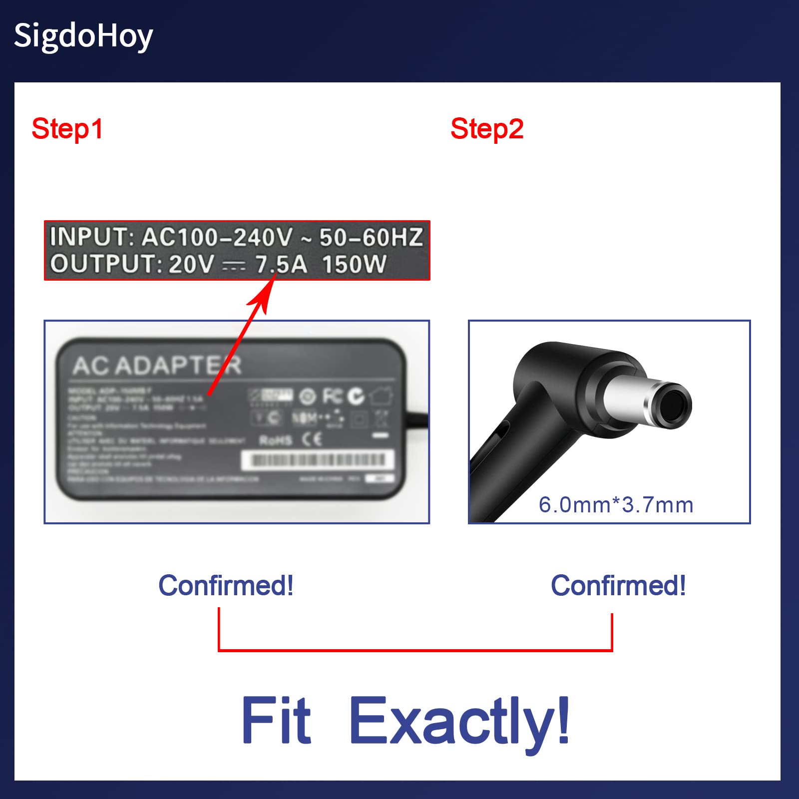 150W 20V Charger Fit For Asus Tuf Gaming A15 Fa506 A17 Fa706 F15 F17 Fx505Gt Fx705Gt, Asus Rog Strix G531Gt Gl531Gt G512Li,Adp 1