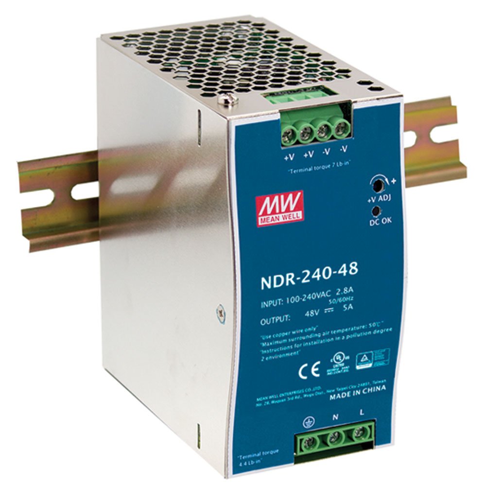 Mean Well Ndr 240 24 24V 10 Amp 240W Industrial Din Rail Power Supply