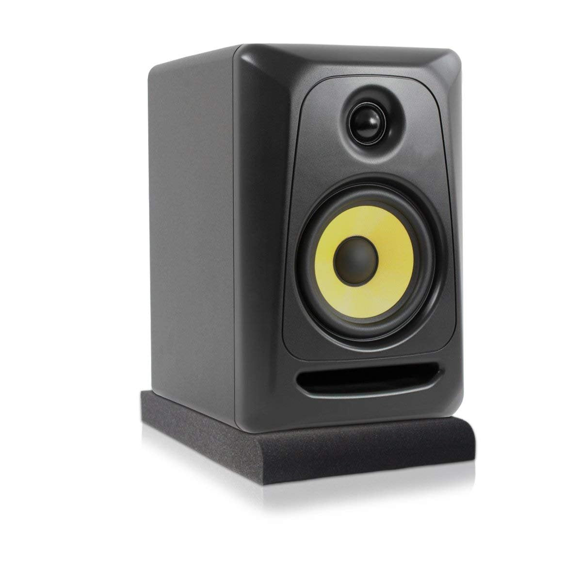 Studio Monitor Isolation Pads - Suitable For 6.5- 8 Inch Speakers - Large Isolation Pads Fit Most Desktops - High-Density Acoust