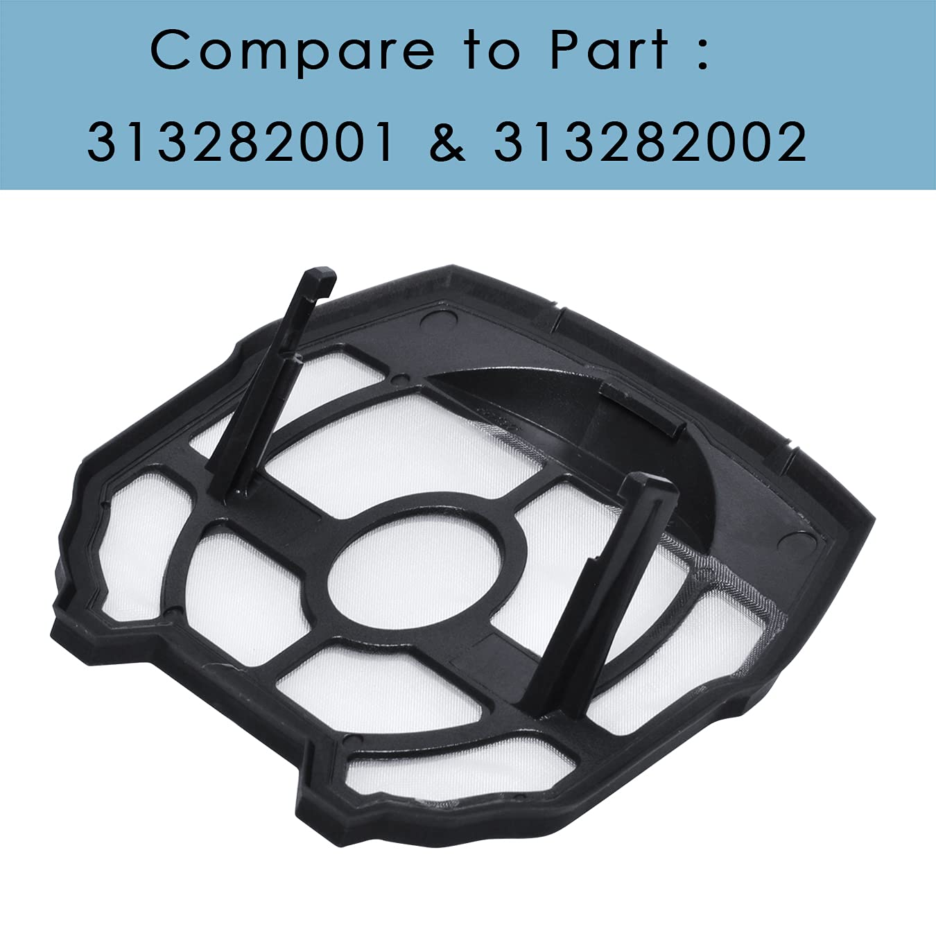 3 Pack Filter Replacement For Ryobi P718 313282002 18 Volt Strut Stick Vacuum Cleaner P718K P7181 Part 313282001 Replacement Fil